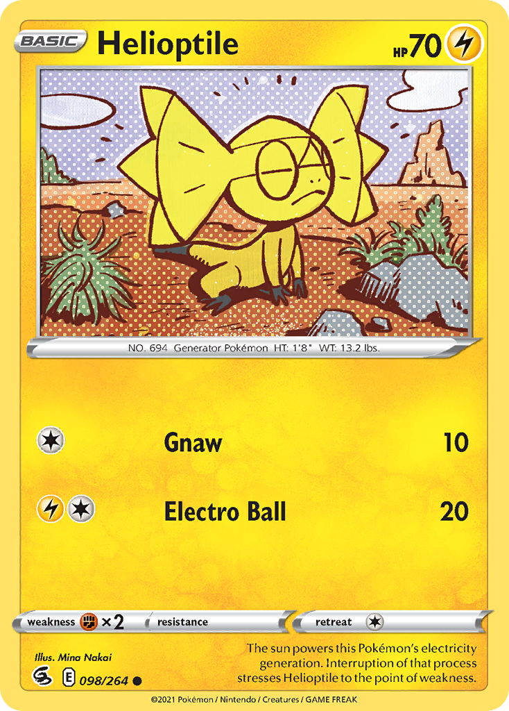 Fusion Strike Helioptile #98/264
